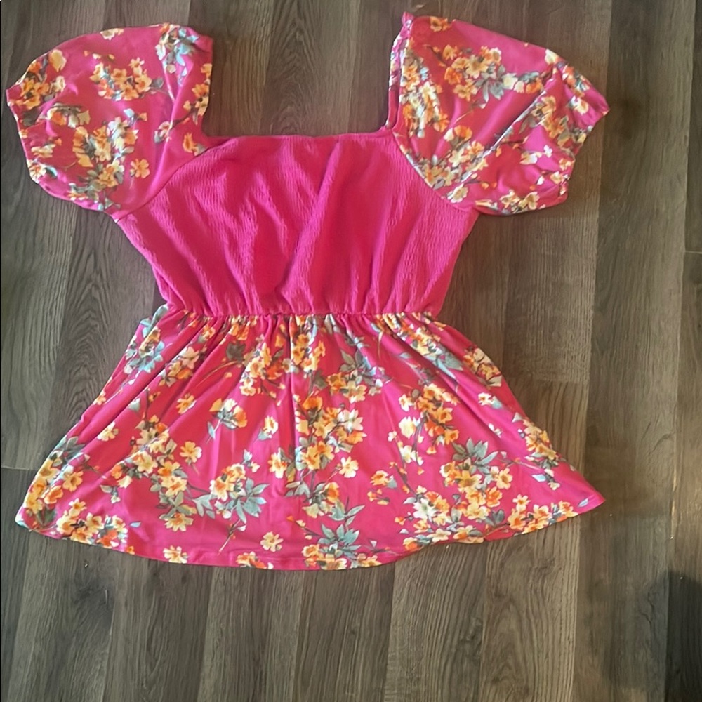 Floral Pink Blouse